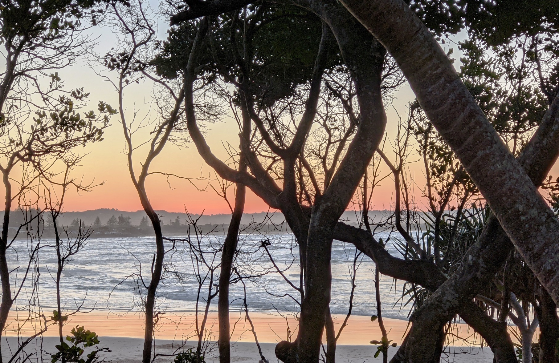 byron beach sunset