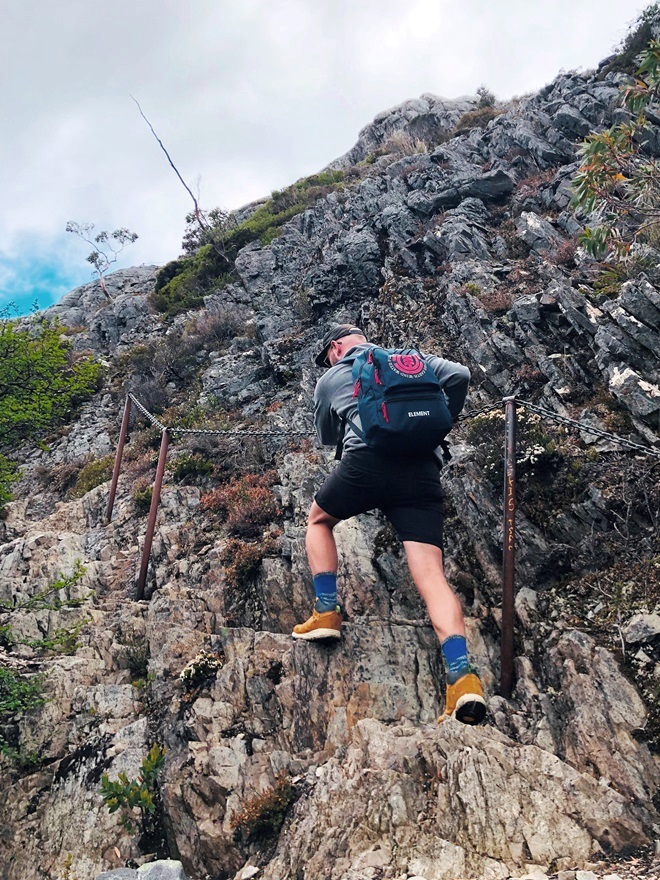 climbing cradle mountain