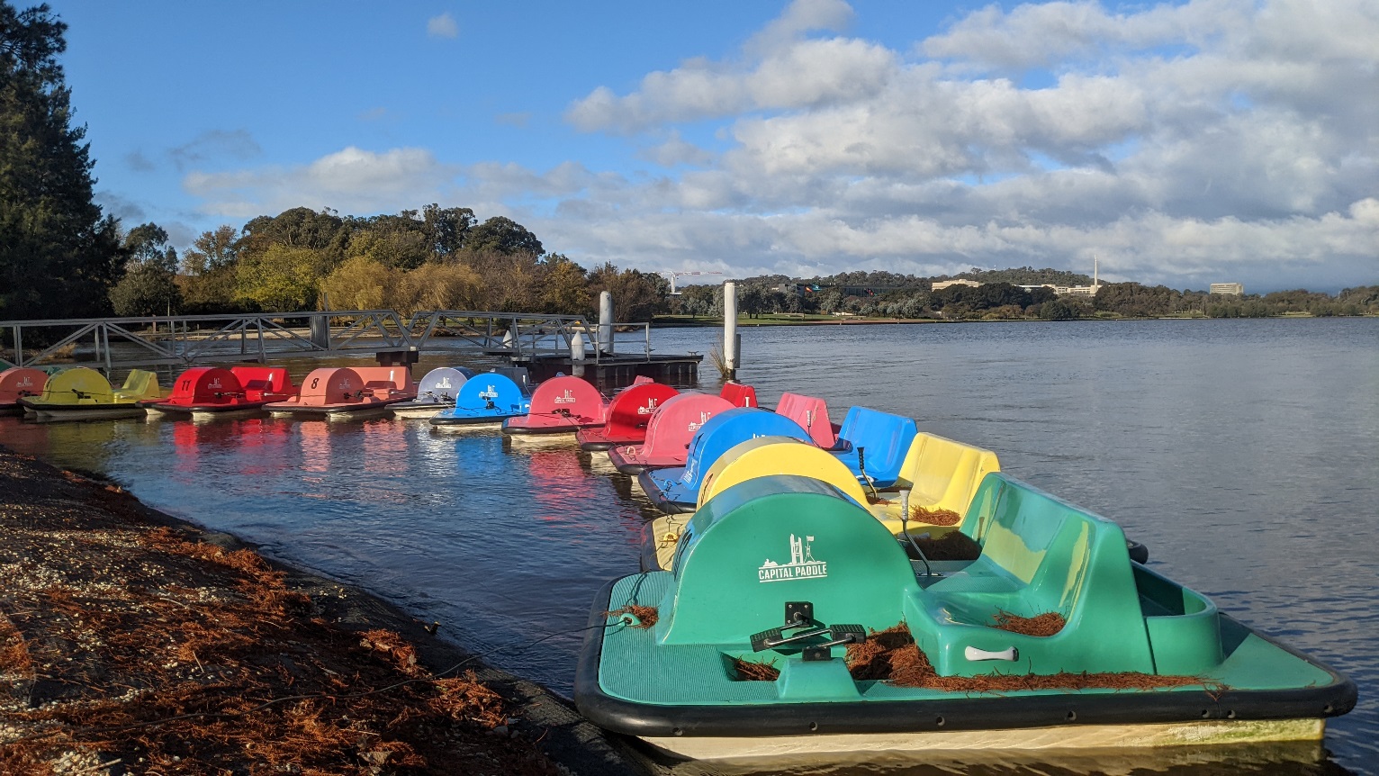 pedalos lake burley griffin