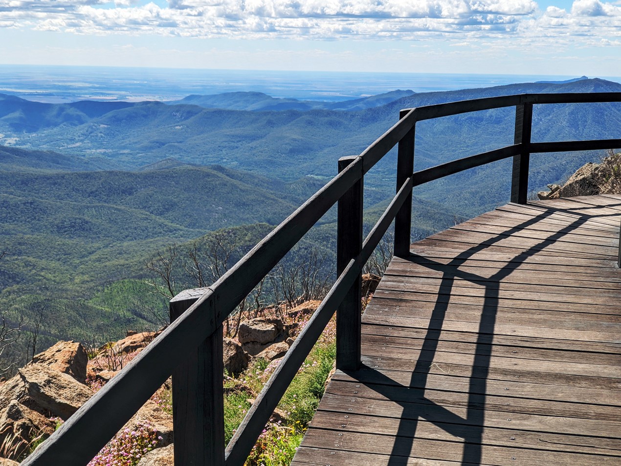 mount kaputar summit view