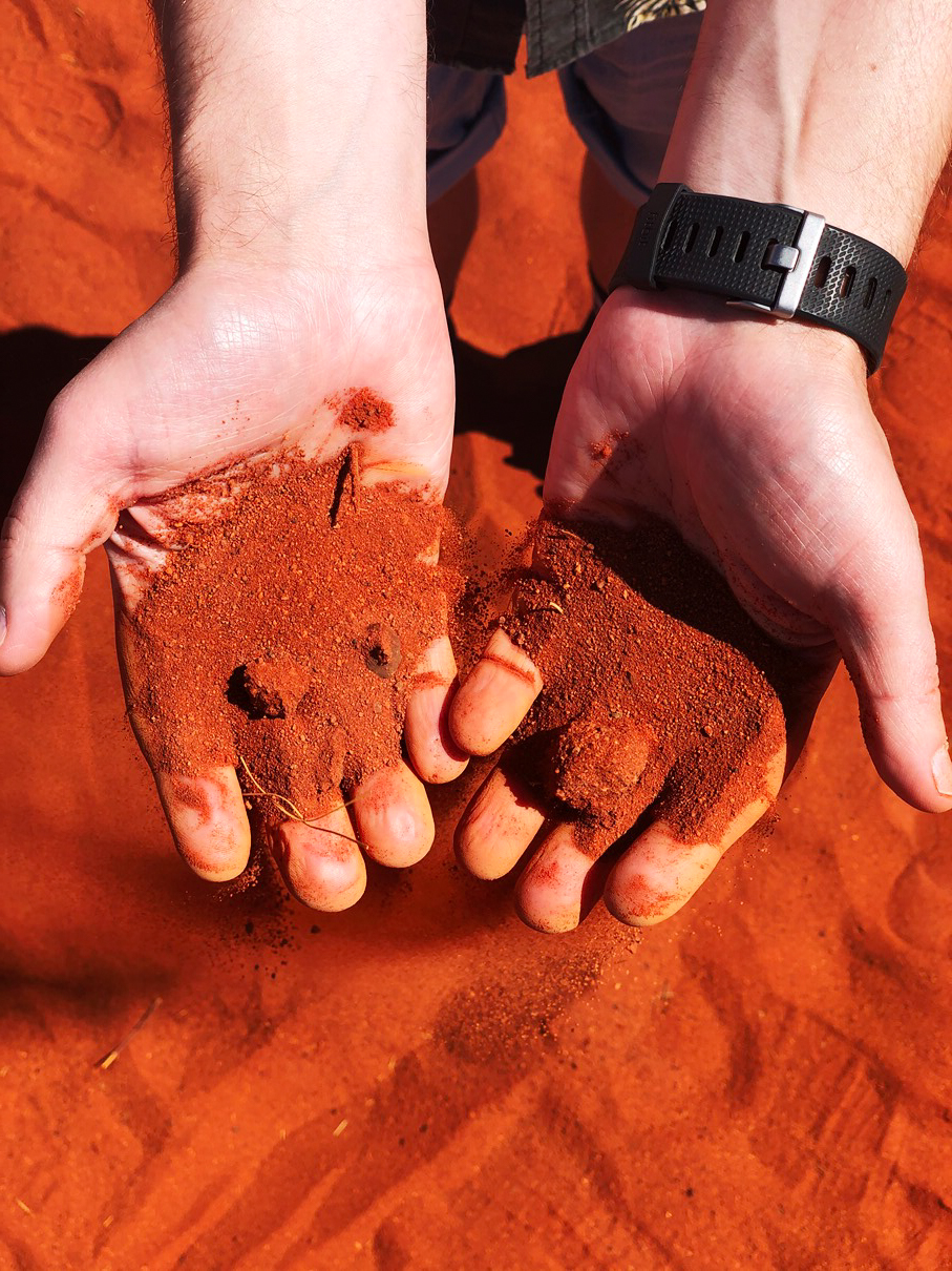 red desert ochre