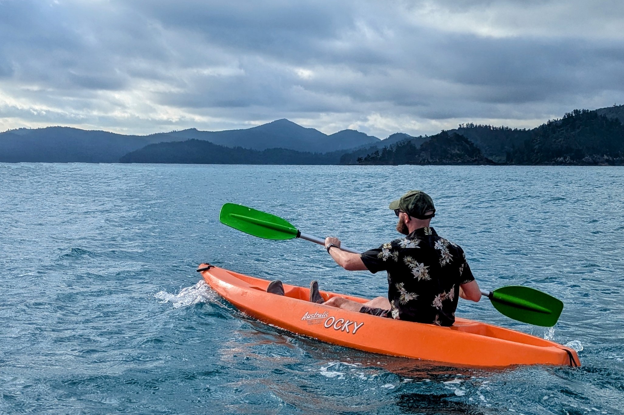 Kayaking in the Coral Sea