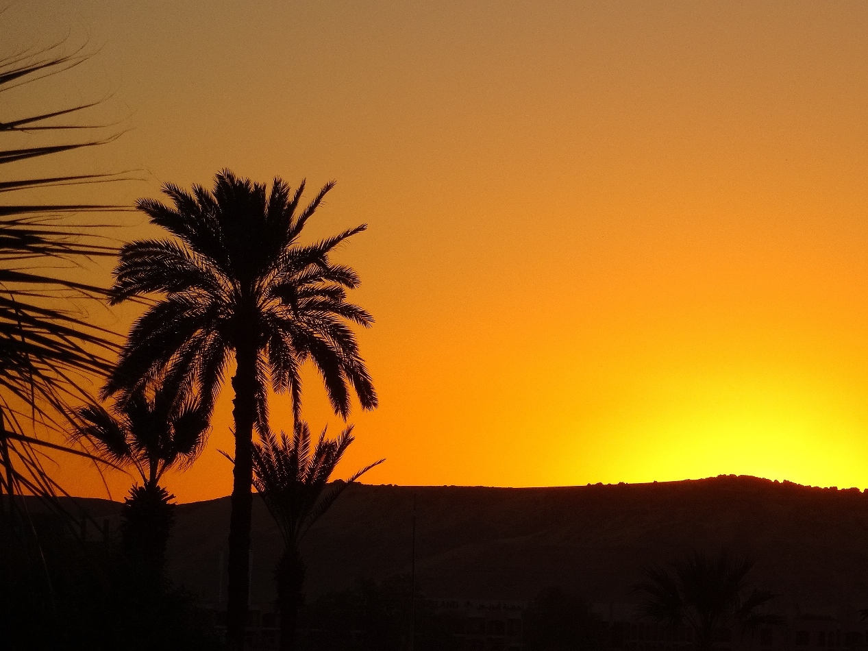 aswan sunset