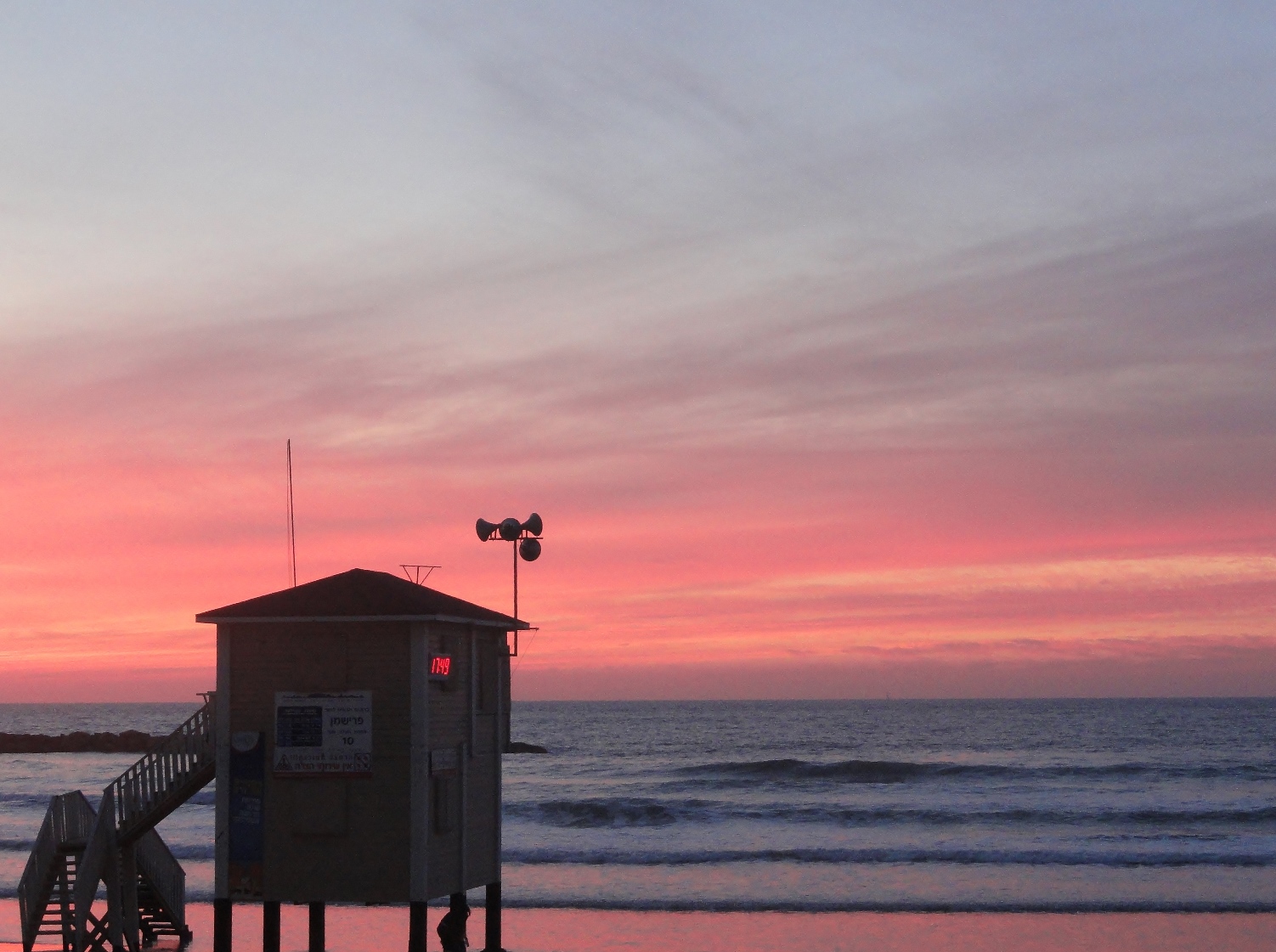 tel aviv beach sunset