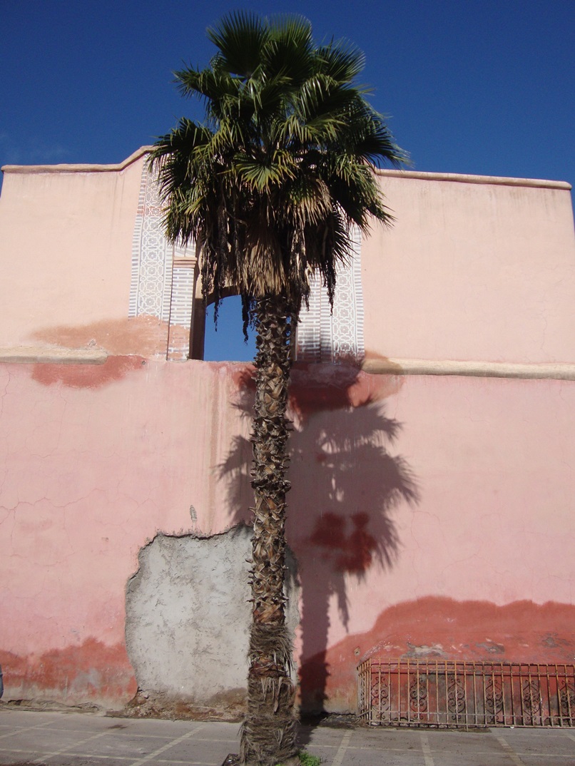 moroccan pink architecture