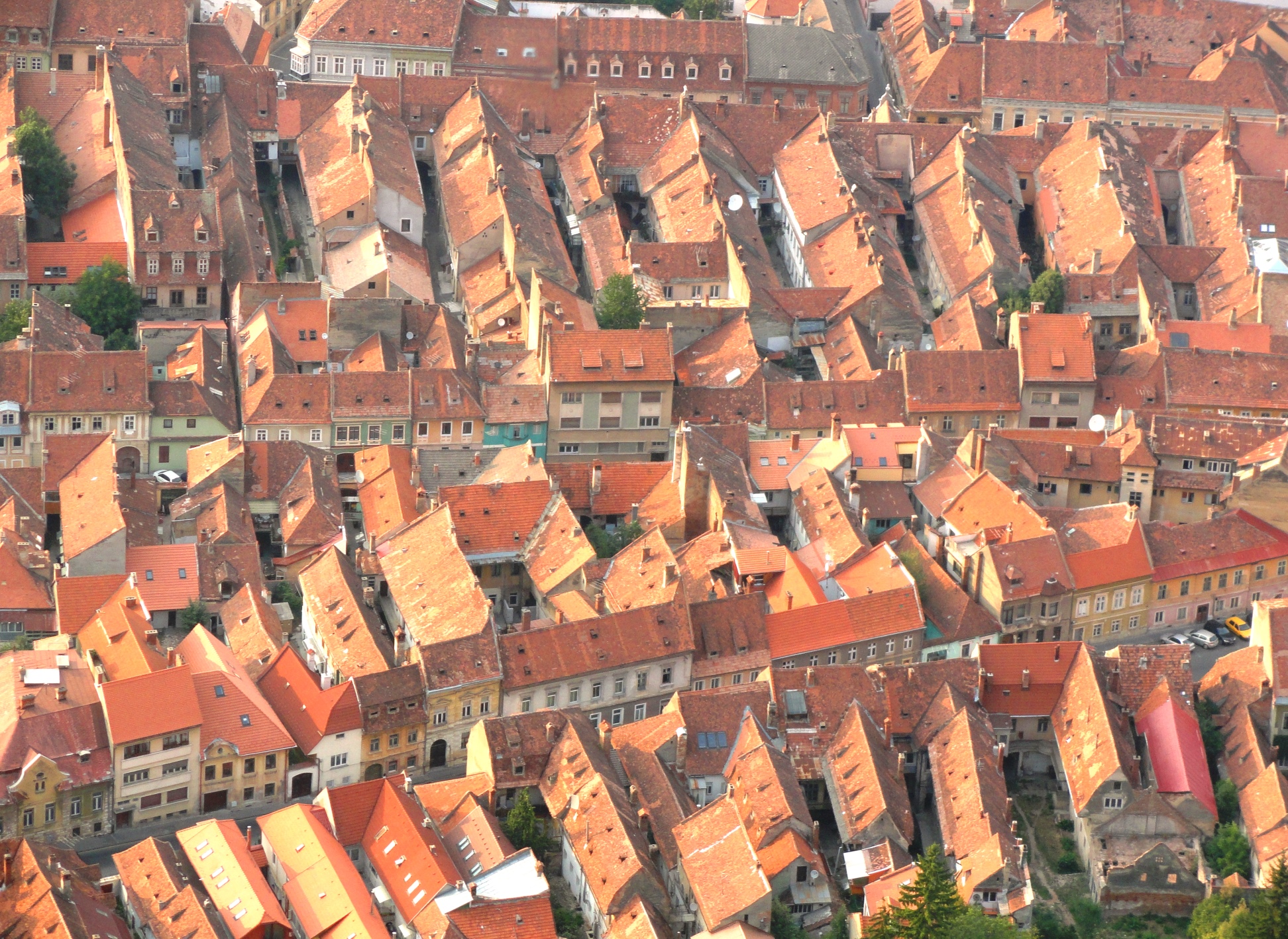 brasov rooftops