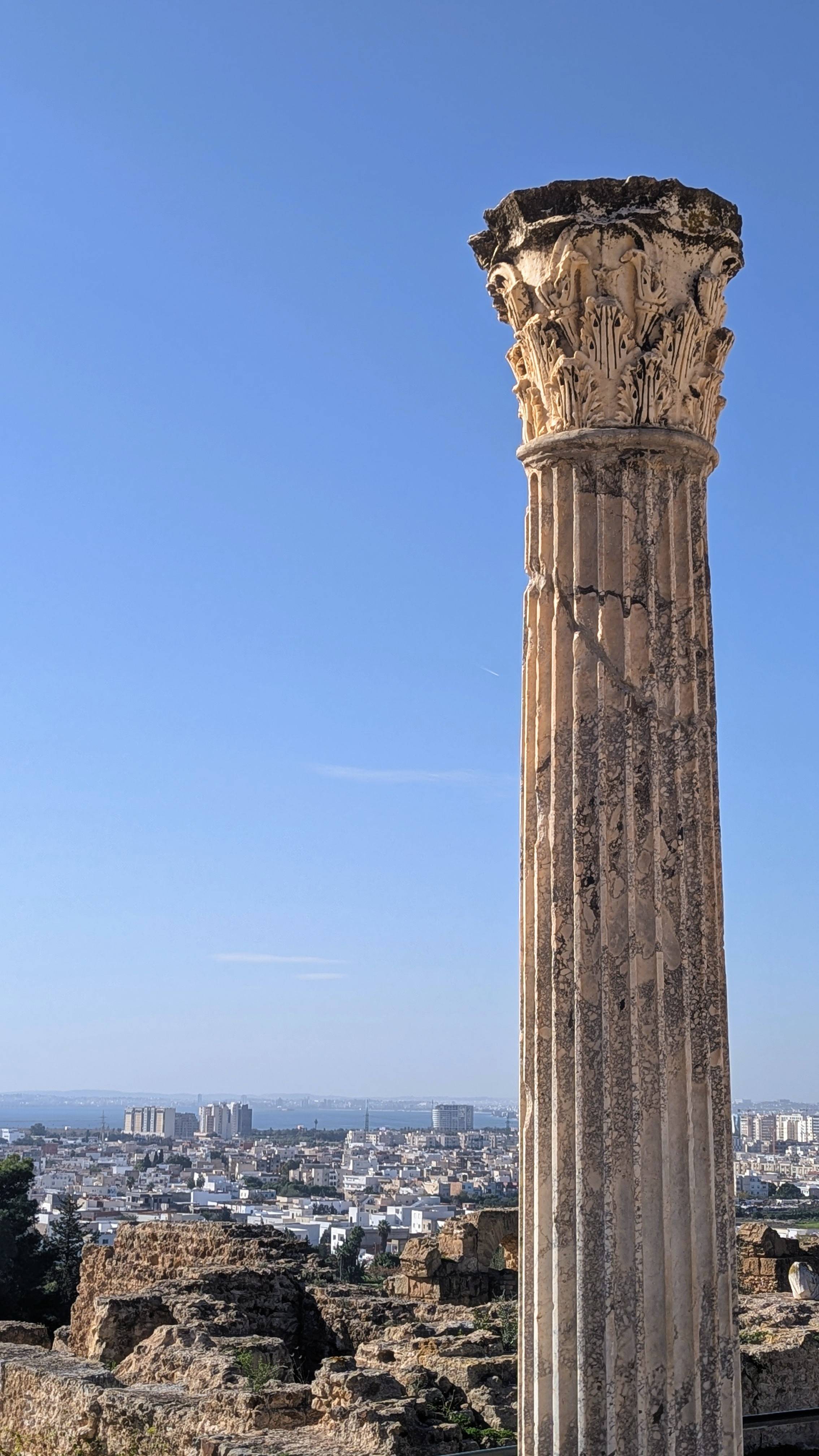 carthage roman column byrsa hill