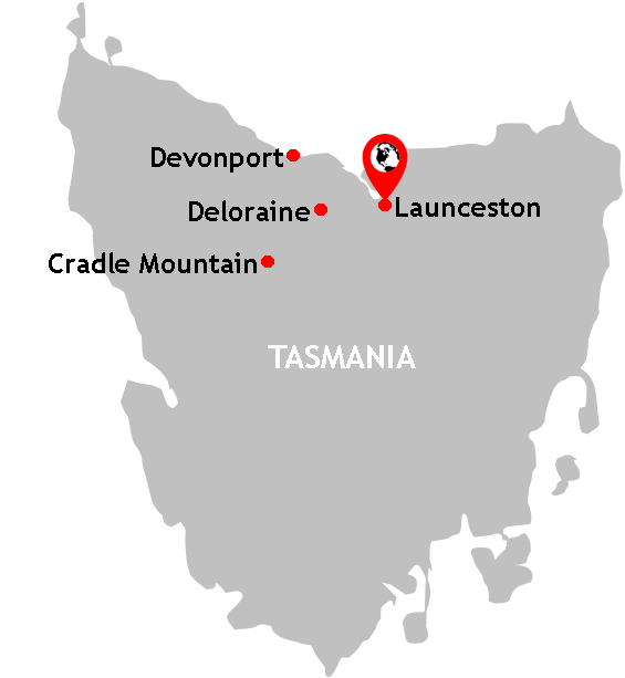 northern tasmania map