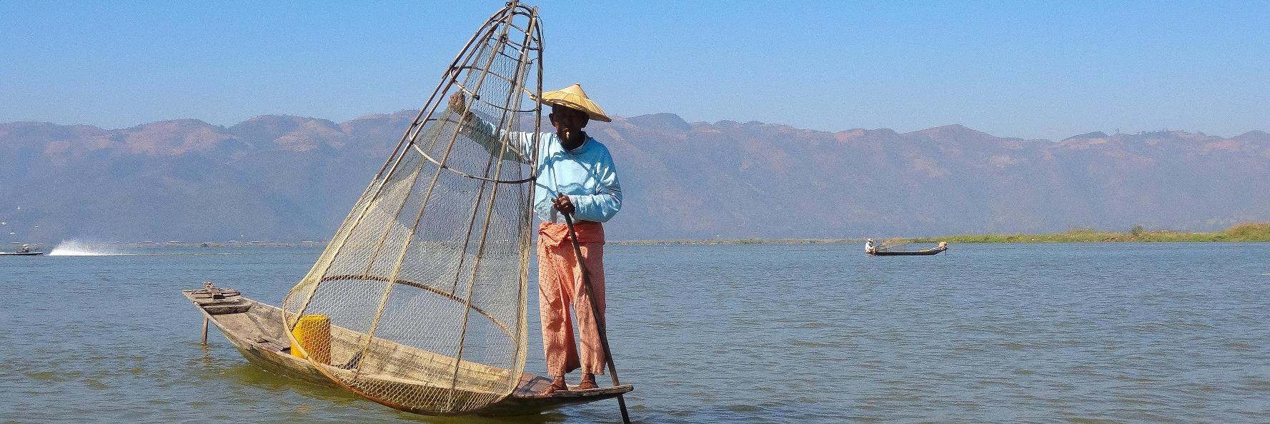 lake inle fisherman